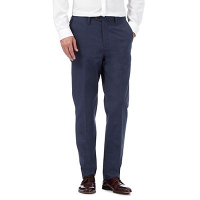 Hammond & Co. by Patrick Grant Navy pin dot trousers